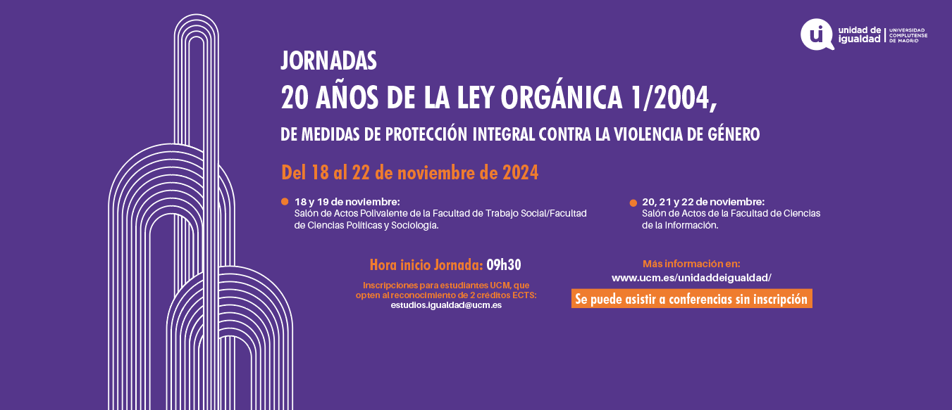 Jornadas 20 años de la Ley Orgánica 1/2004